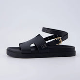 Erika Cut-Out Ankle Wrap Sandals