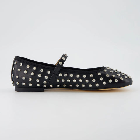 Flashy Studded Mary Janes