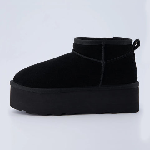 Hippy Cozy Platform Ankle Boot