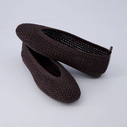 Gilt Woven Ballet Flats