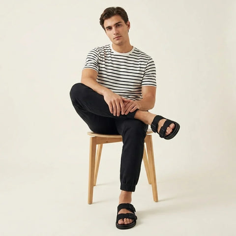 Alpha Genuine Leather Mens Sandals