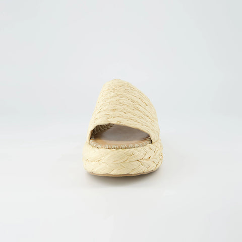 Core Raffia Platform Sandal