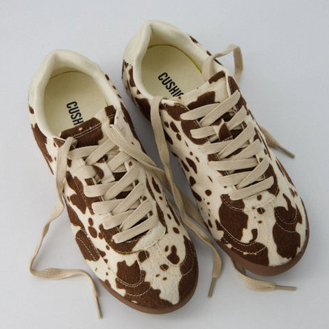 Techno Cow Print Sneakers