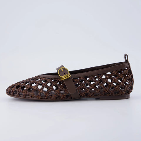 Wendy Woven Mary Jane Flats