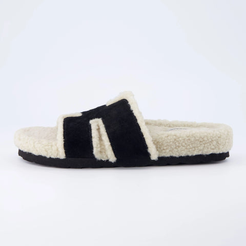 Cuddle Shearling Footbed Sandal