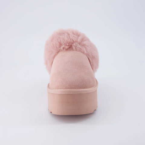 Husky Suede Cozy Platform Mule