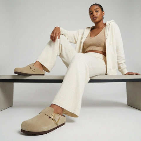 Rusty Leather Clogs