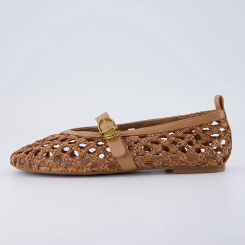 Wendy Woven Mary Jane Flats