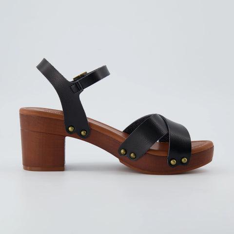 Slate Faux Wood Sandals