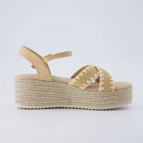 Ola Raffia Platform Sandals