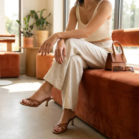 Malta Kitten Heel Sandals