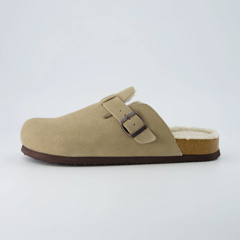 Haze Men's Fur Cork Footbed Clog