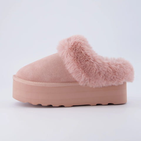 Husky Suede Cozy Platform Mule