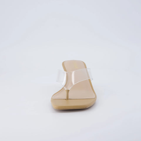Mezzo Clear Strap Kitten Heels