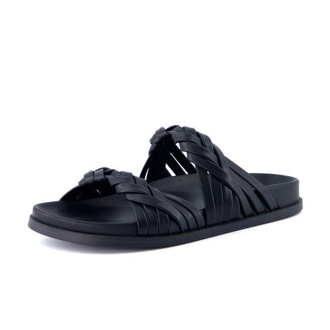 Lens Braided Strap Sandals