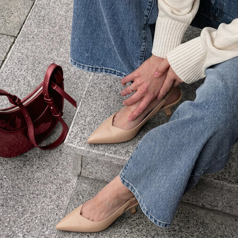 Saby Slingback Kitten Heels