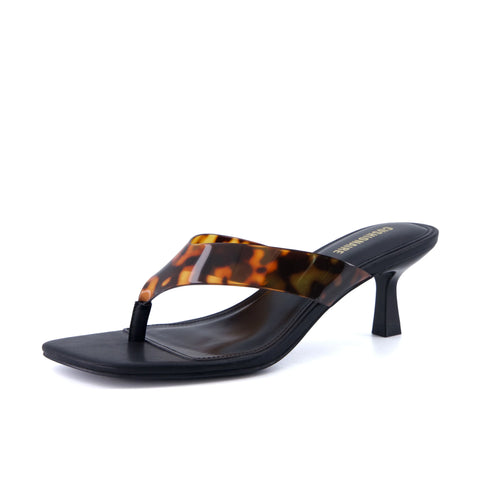 Mezzo Clear Strap Kitten Heels
