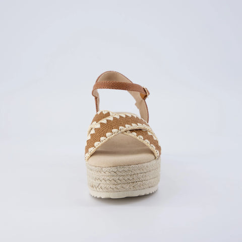 Ola Raffia Platform Sandals