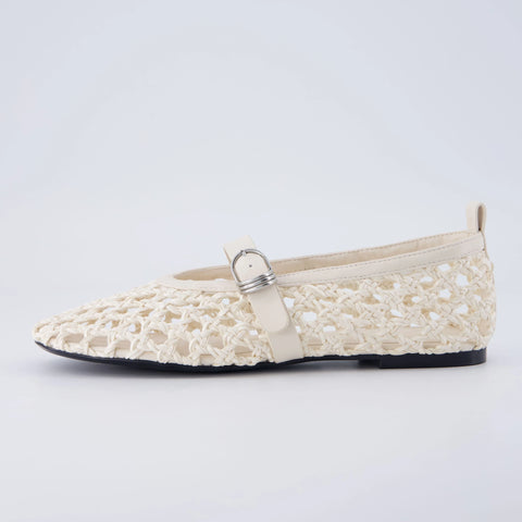 Wendy Woven Mary Jane Flats