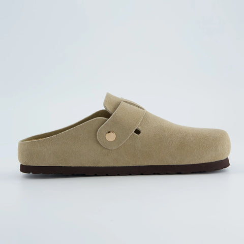 Rusty Leather Clogs