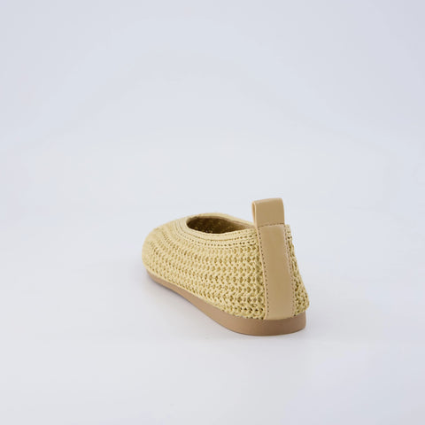 Gilt Woven Ballet Flats