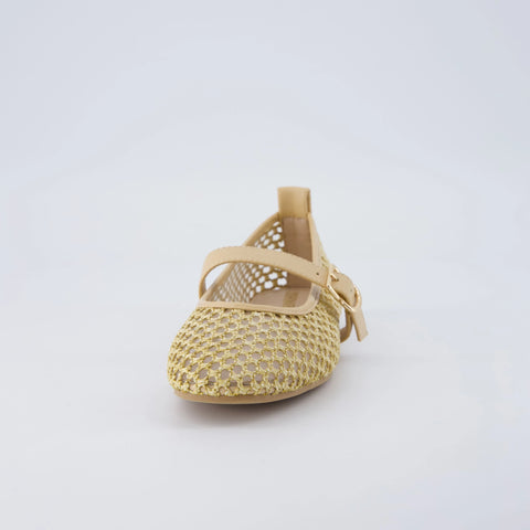 Gracie Mesh Mary Jane Flats