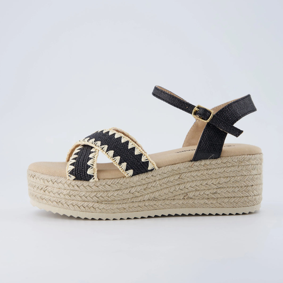Ola Raffia Platform Sandals