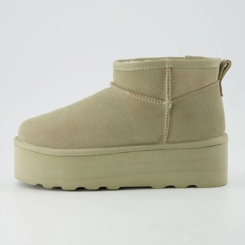 Hippy Cozy Platform Ankle Boot