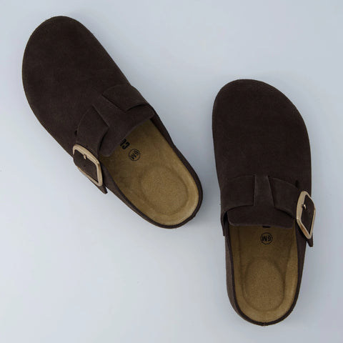 Rusty Leather Clogs