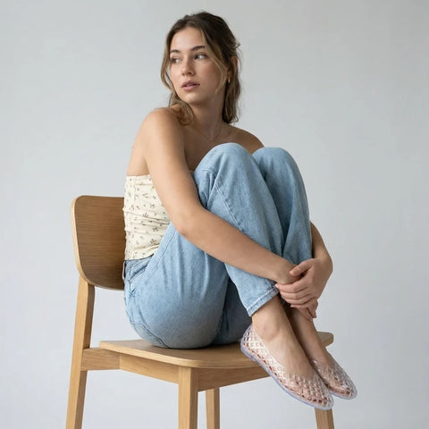 Siesta Lattice Ballet Flats