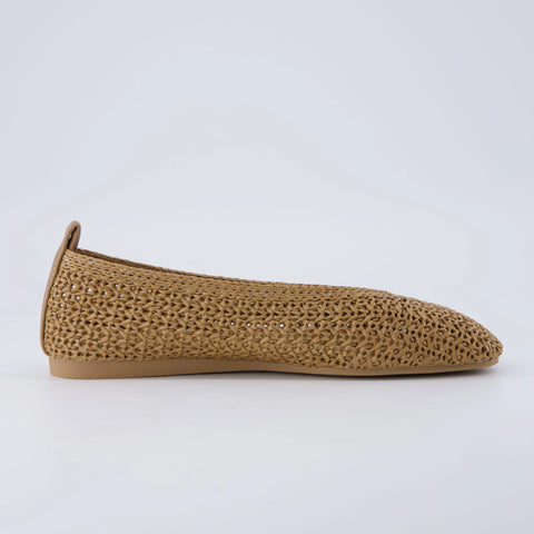 Gilt Woven Ballet Flats
