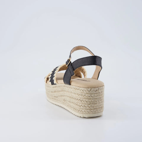 Ola Raffia Platform Sandals