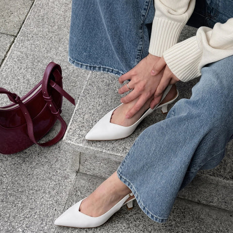 Saby Slingback Kitten Heels