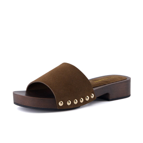Timmi Genuine Suede Slides