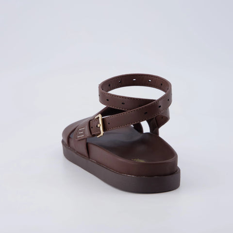 Erika Cut-Out Ankle Wrap Sandals
