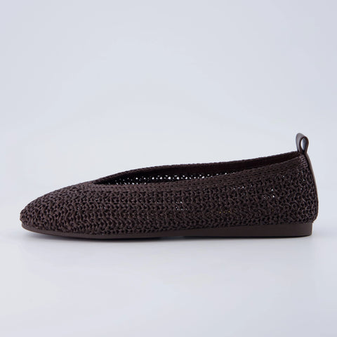 Gilt Woven Ballet Flats