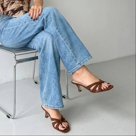 Malta Kitten Heel Sandals