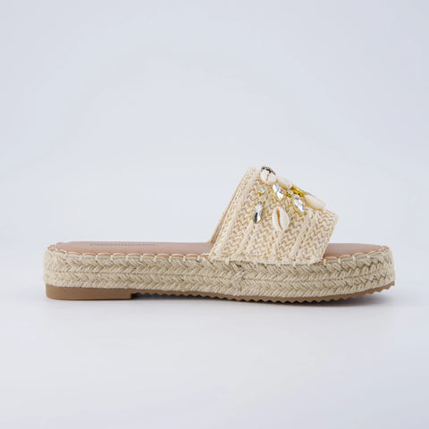 Playa Espadrille Slide Sandals