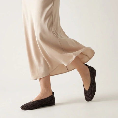 Gilt Woven Ballet Flats