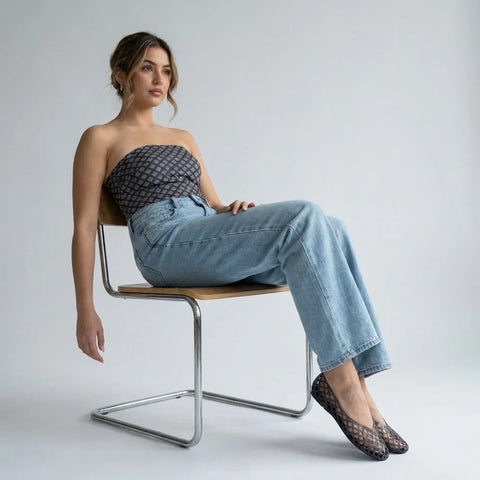 Siesta Lattice Ballet Flats