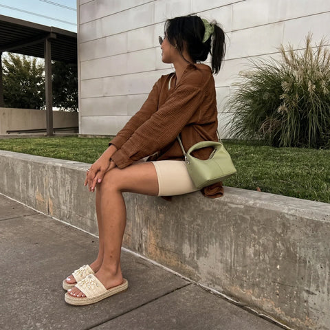 Playa Espadrille Slide Sandals