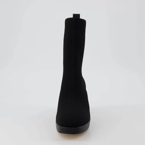 Bancroft Stretch Knit Heeled Boot