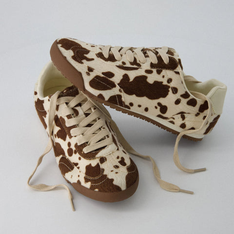 Techno Cow Print Sneakers