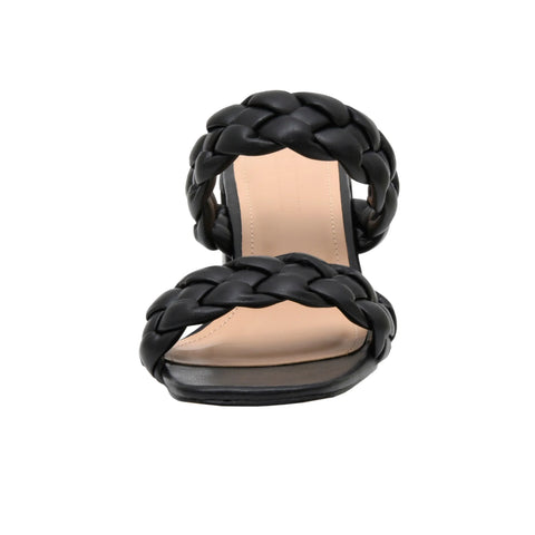 Onyx Braided Heel Sandal