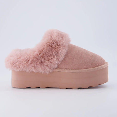 Husky Suede Cozy Platform Mule