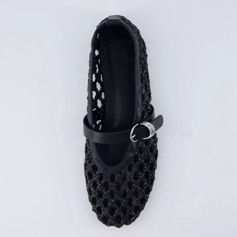 Wendy Woven Mary Jane Flats