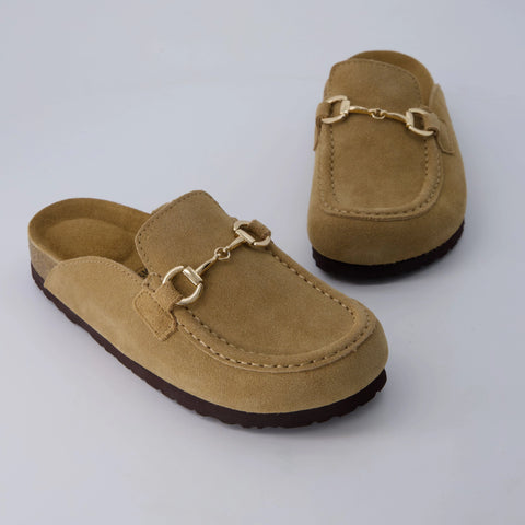 Cliff Suede Clog Mules