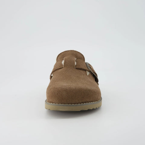 Blain Fur Genuine Suede Clogs