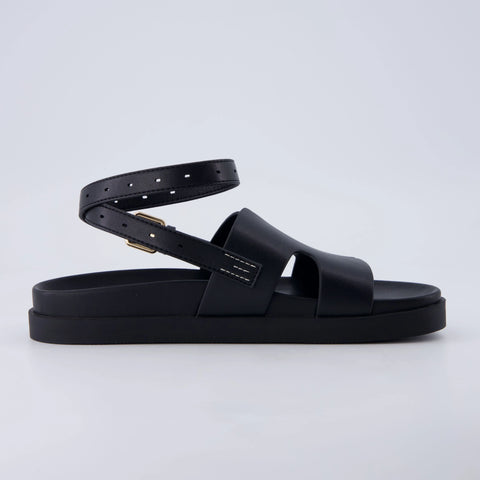 Erika Cut-Out Ankle Wrap Sandals