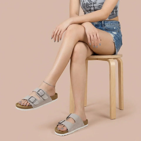 Logo Leather Sandal